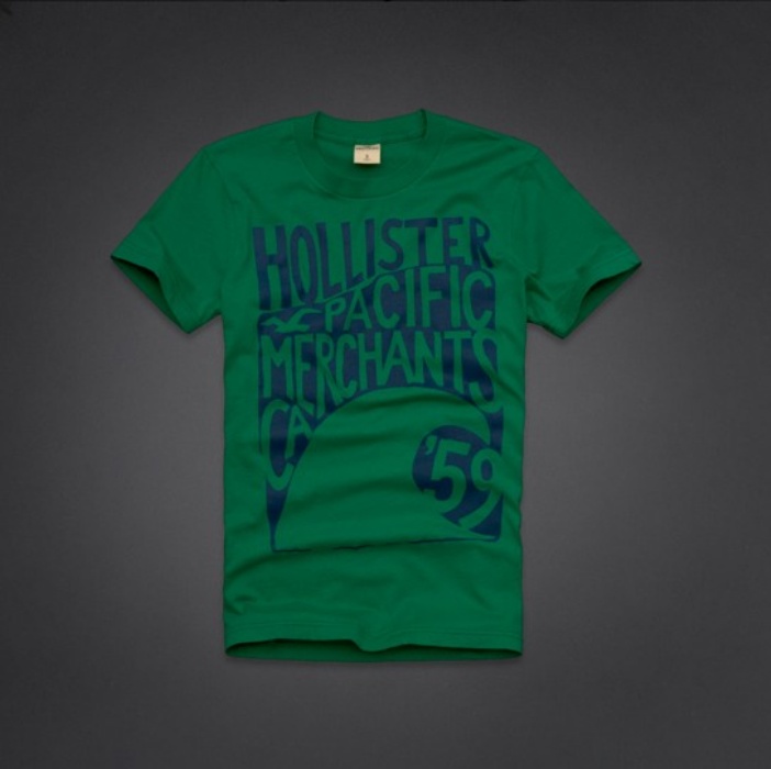 Hollister Hombres De Cuello Redondo Corto Remera HCO4064